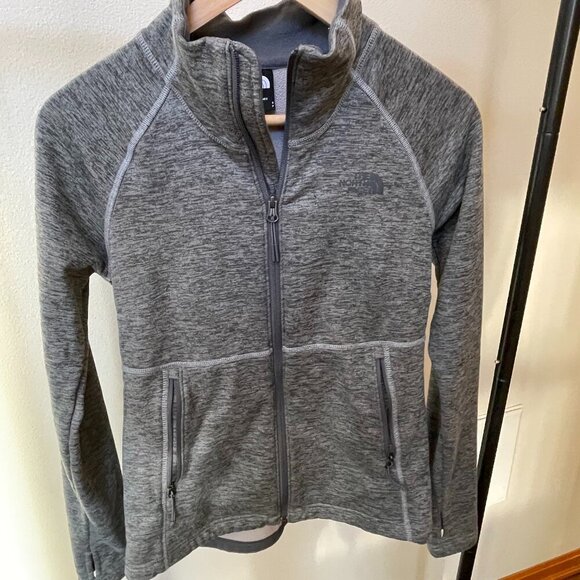 The North Face Canyonlands Full-Zip Fleece Top Women's Size Small, Charcoal Gray - Picture 2 of 8